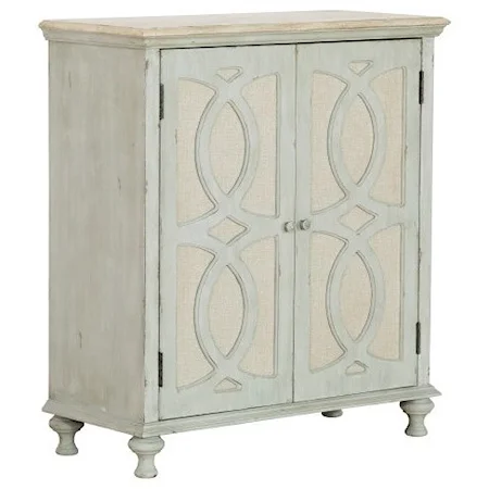 2-Door Fabric Accent Chest